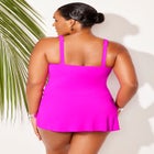 Mesh Panel Underwire Swimdress image number null