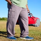 Men&rsquo;s Big & Tall Lightweight Jersey Cargo Sweatpants image number null