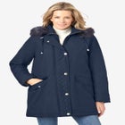 Faux Fur Down Parka Coat image number null