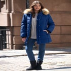Plus Size Classic Length Puffer Coat image number 0