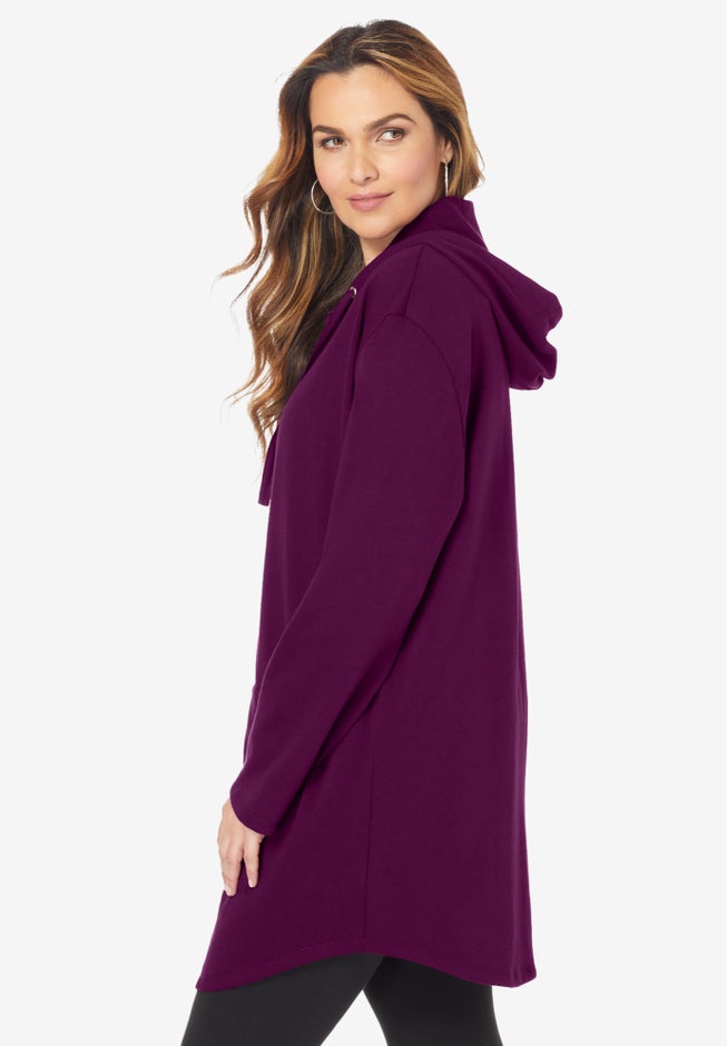 Fleece Zip Hoodie Sweatshirt image number 3