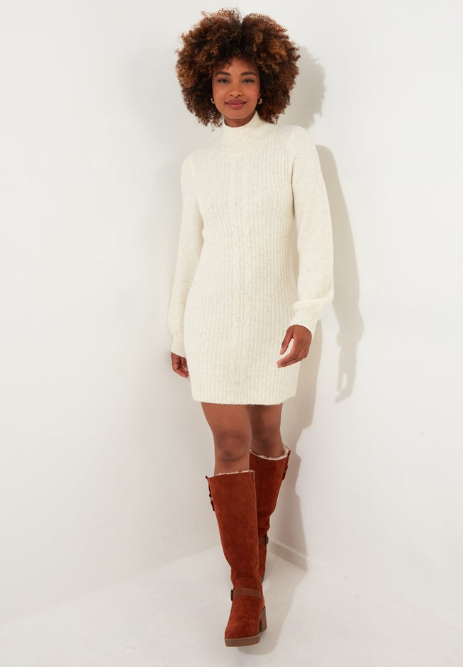 Turtleneck Sweater Dress image number 3