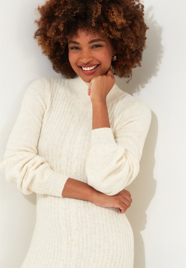 Turtleneck Sweater Dress image number 4