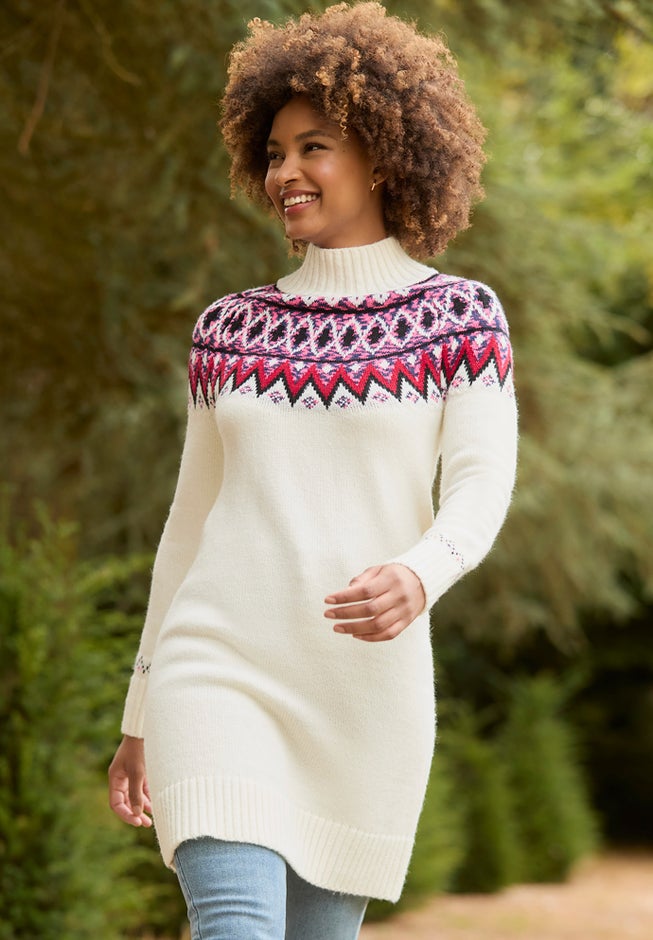 Fairisle Sweater Dress image number 2