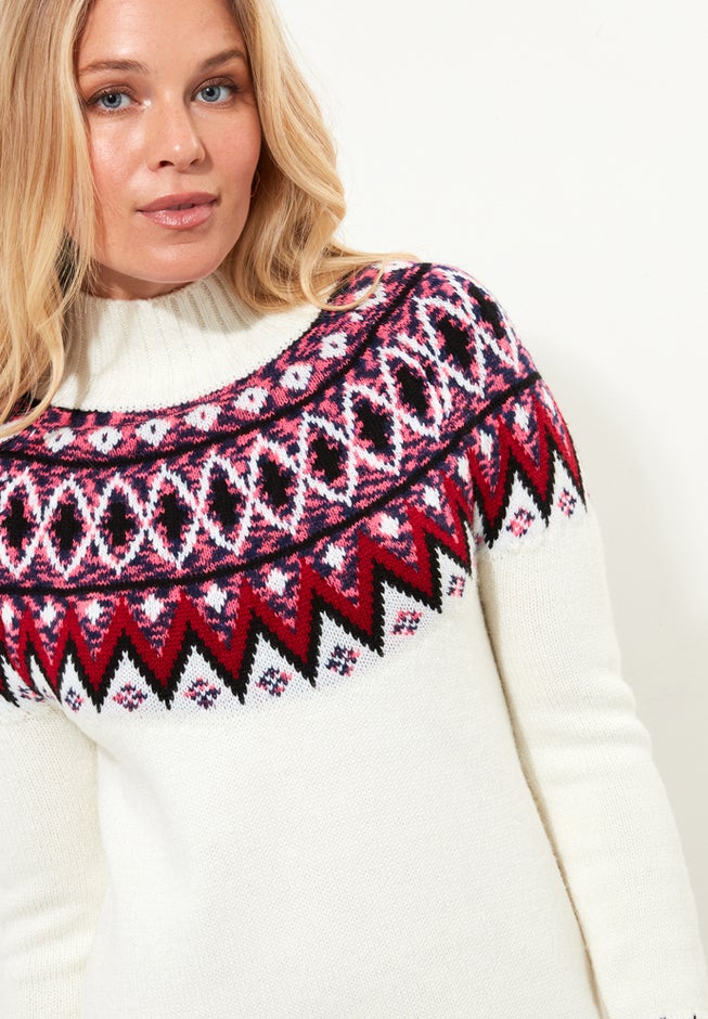 Fairisle Sweater Dress image number 5
