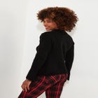 Asymmetrical Zip Neck Pullover Sweater image number null