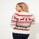 Novelty Reindeer Cardigan Sweater image number null
