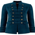 Faux Suede Military Jacket image number null