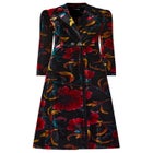 Longline Floral Velvet Blazer image number null