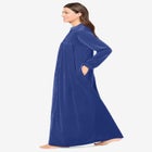 Smocked Velour Long Robe image number null