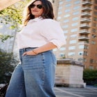 Studded Wide Leg Jean image number null