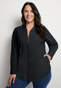 No Gap Zip-Front Tunic