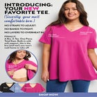 Built-In Bra V-Neck Short-Sleeve Tee image number 2
