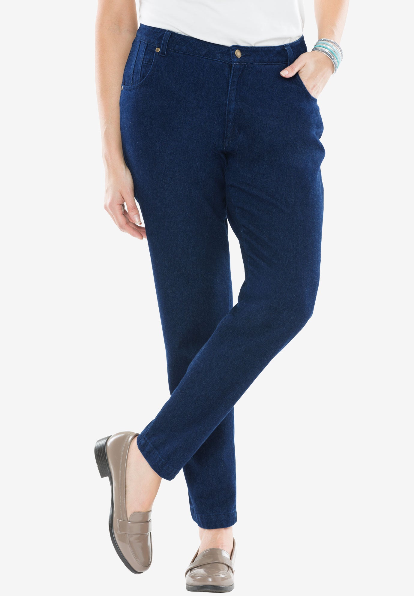 Classic Cotton Denim Straight-Leg Jean image number 0
