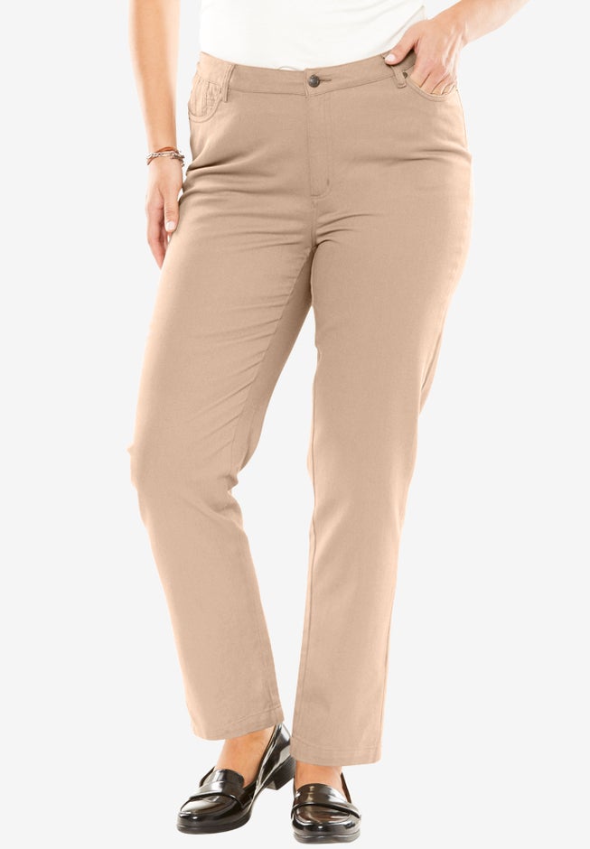 Classic Cotton Denim Straight-Leg Jean image number 0