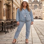 Classic Cotton Denim Straight-Leg Jean image number null