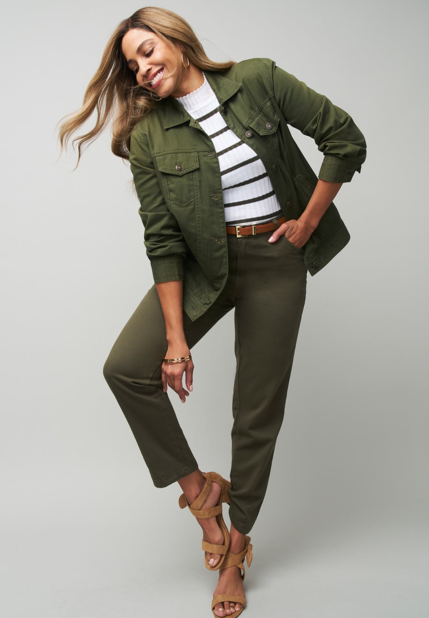 Classic Cotton Denim Straight-Leg Jean image number 1