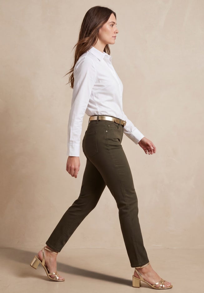 Classic Cotton Denim Straight-Leg Jean image number 2