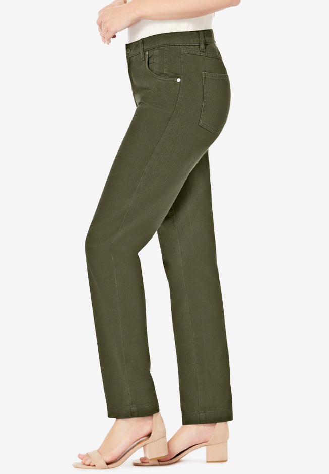 Classic Cotton Denim Straight-Leg Jean image number 2