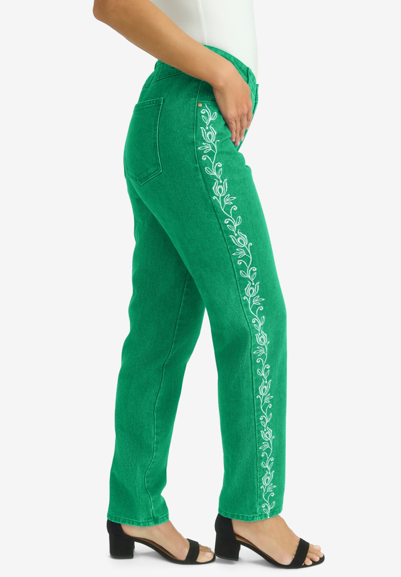 Classic Cotton Denim Straight-Leg Jean image number 2