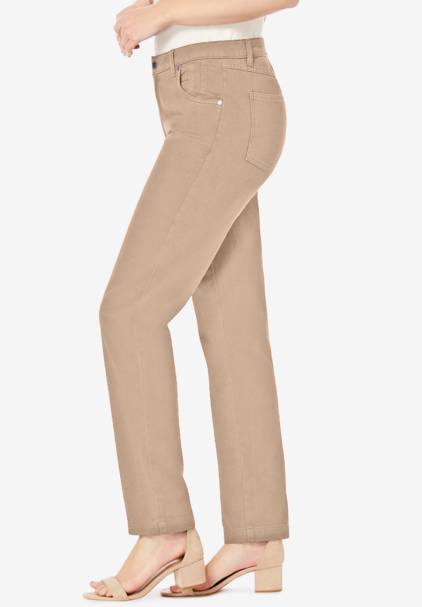 Classic Cotton Denim Straight-Leg Jean image number 3