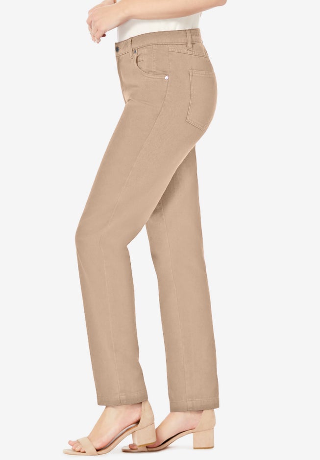 Classic Cotton Denim Straight-Leg Jean image number 3