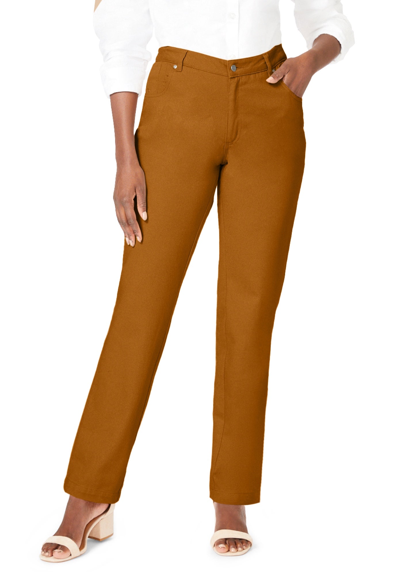 Classic Cotton Denim Straight-Leg Jean image number 0