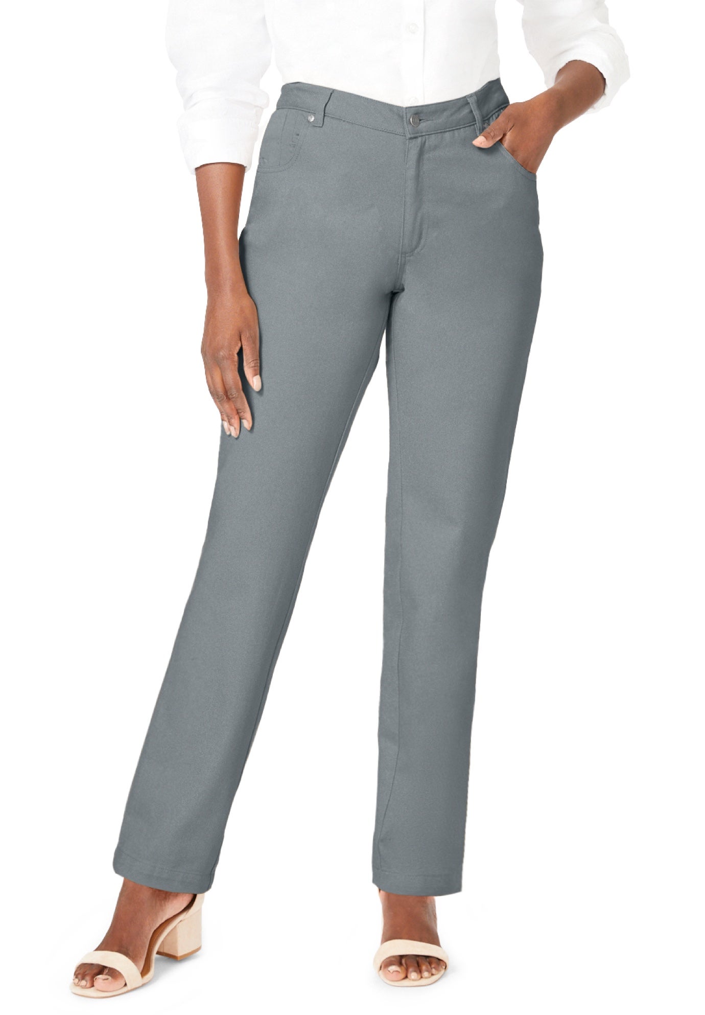 Classic Cotton Denim Straight-Leg Jean image number 0