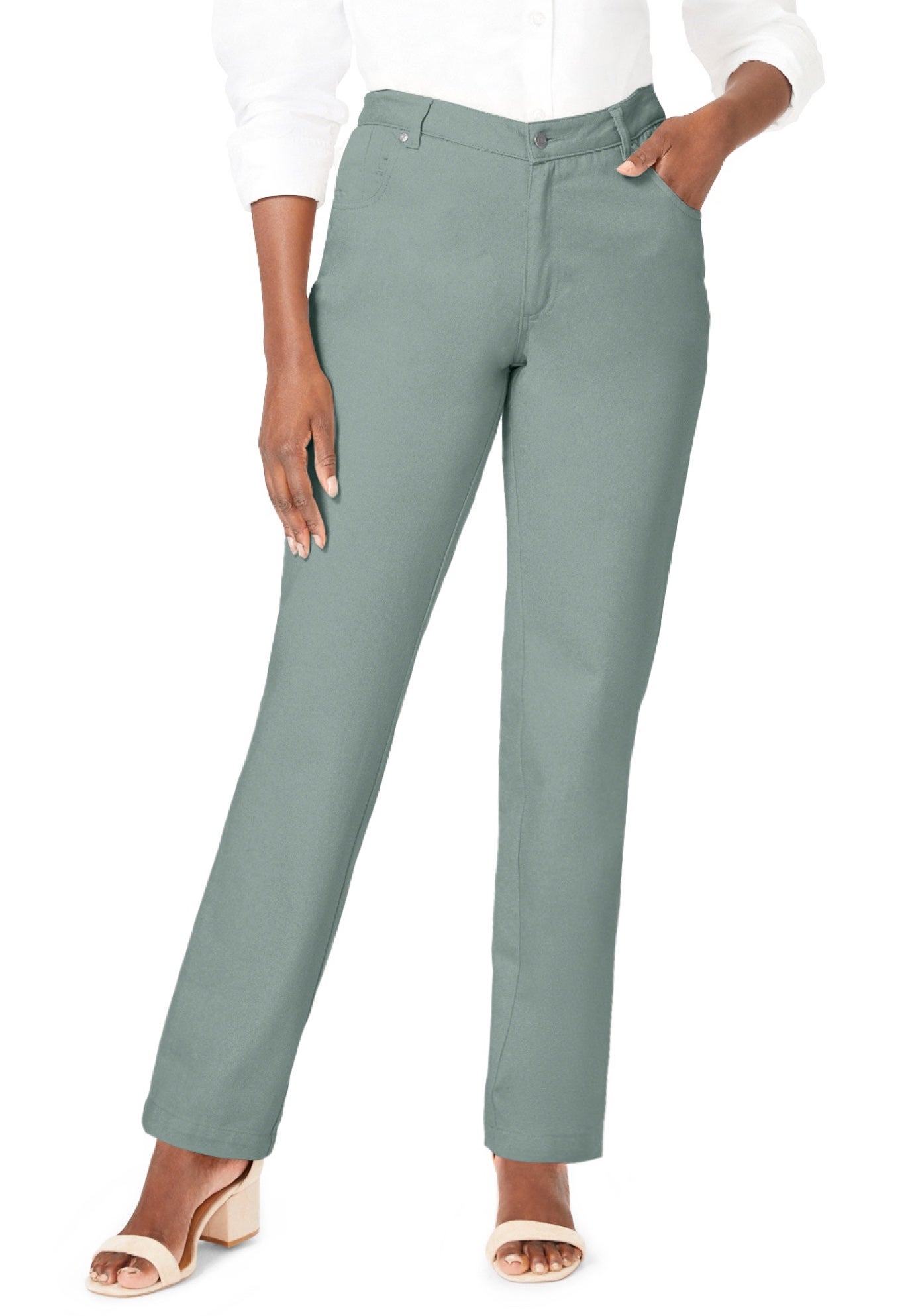 Classic Cotton Denim Straight-Leg Jean image number 0