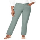 Classic Cotton Denim Straight-Leg Jean image number null