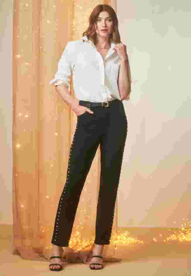 Classic Cotton Denim Straight-Leg Jean image number 0