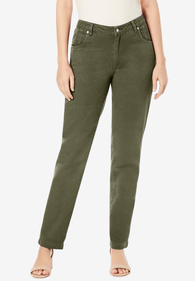 Classic Cotton Denim Straight-Leg Jean image number 0