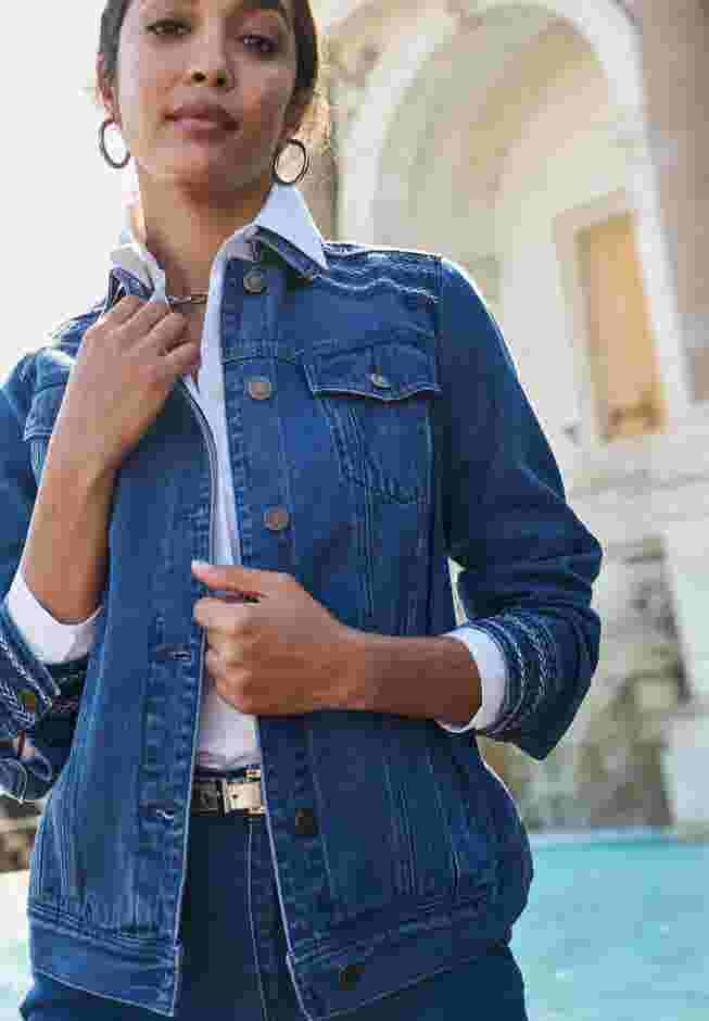 Classic Cotton Denim Jacket image number 1
