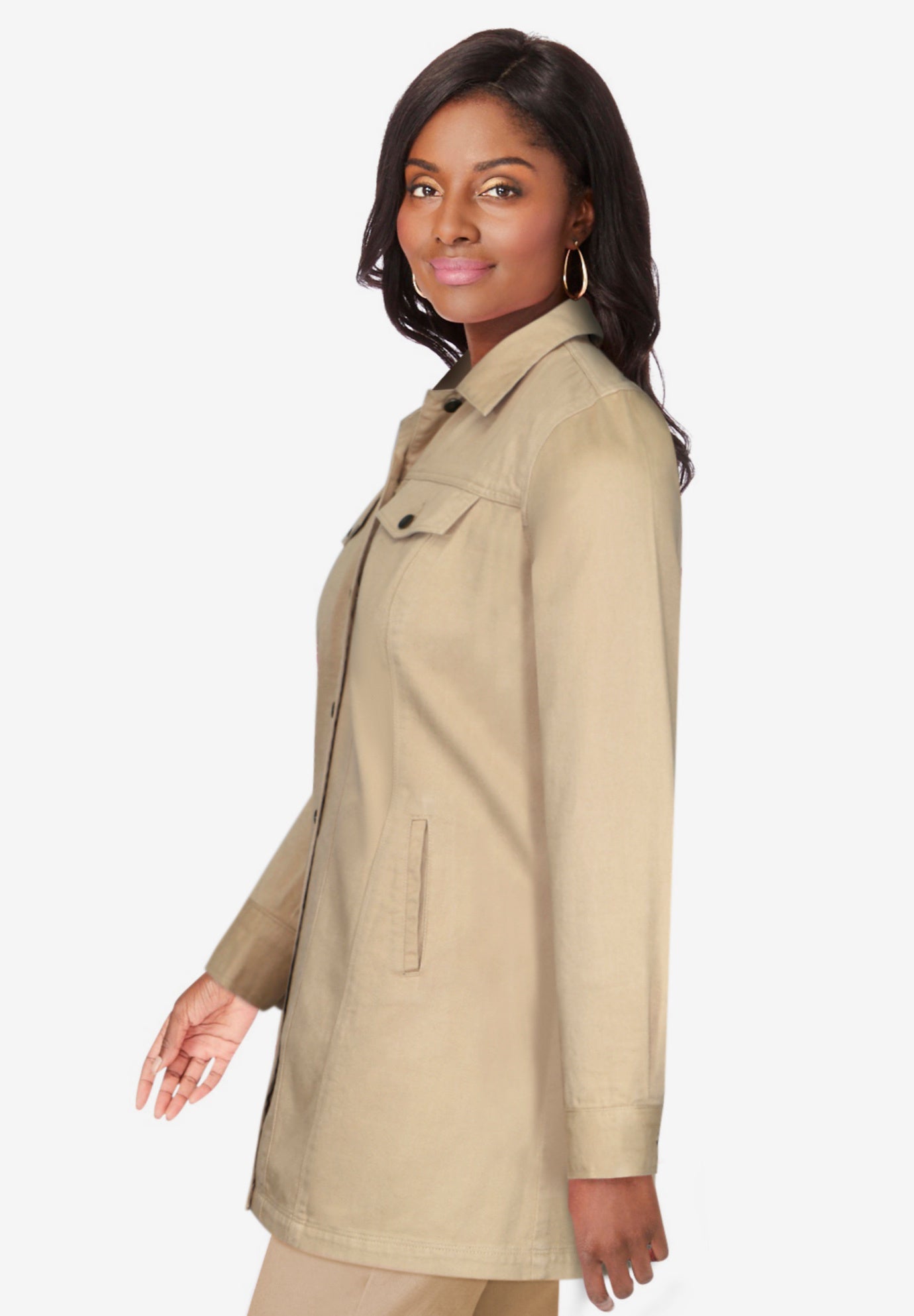 Cotton Denim Coat main image 0