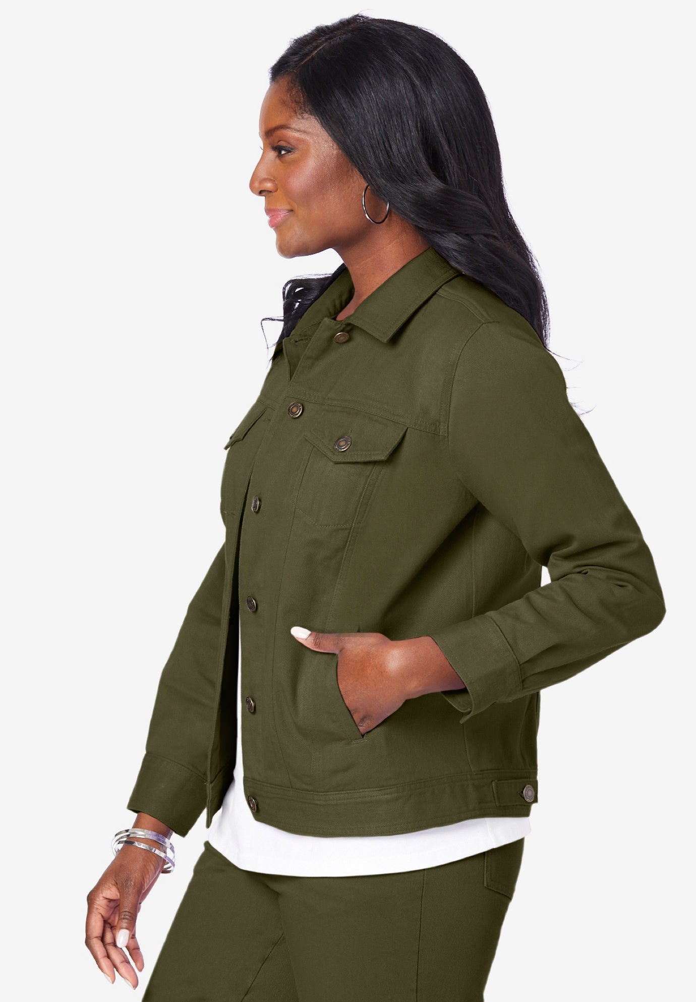 Classic Cotton Denim Jacket image number 3