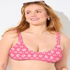 Scoop Neck Shirred Bikini Top image number null