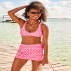 Scoop Neck Shirred Bikini Top image number null