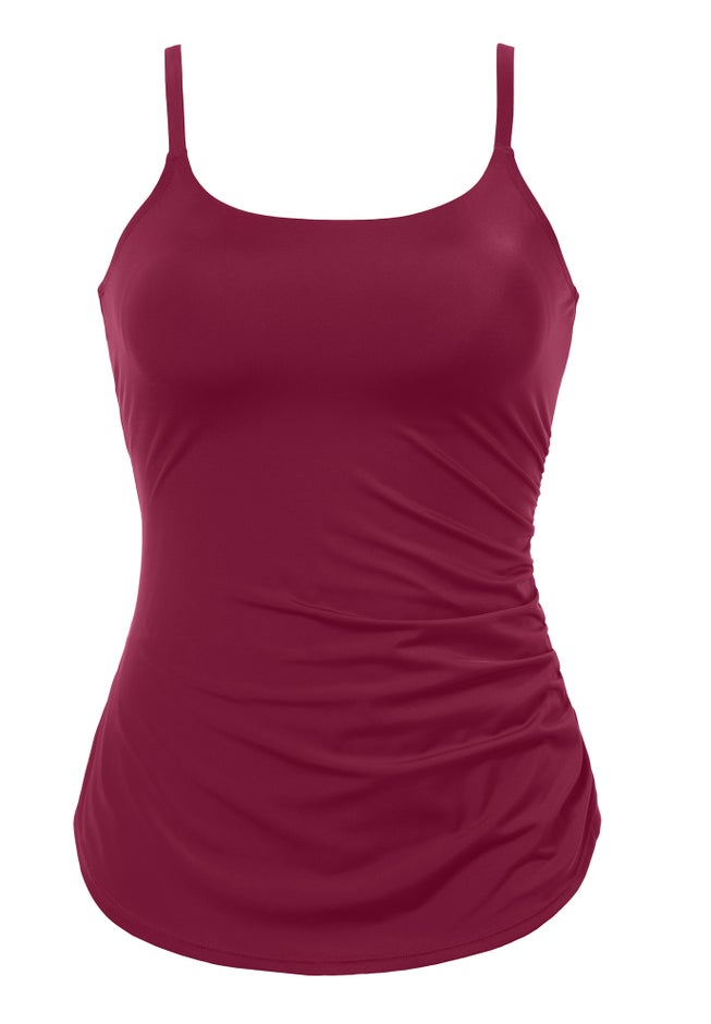 Chlorine Resistant Sarong Front One Piece Swimsuit image number 6