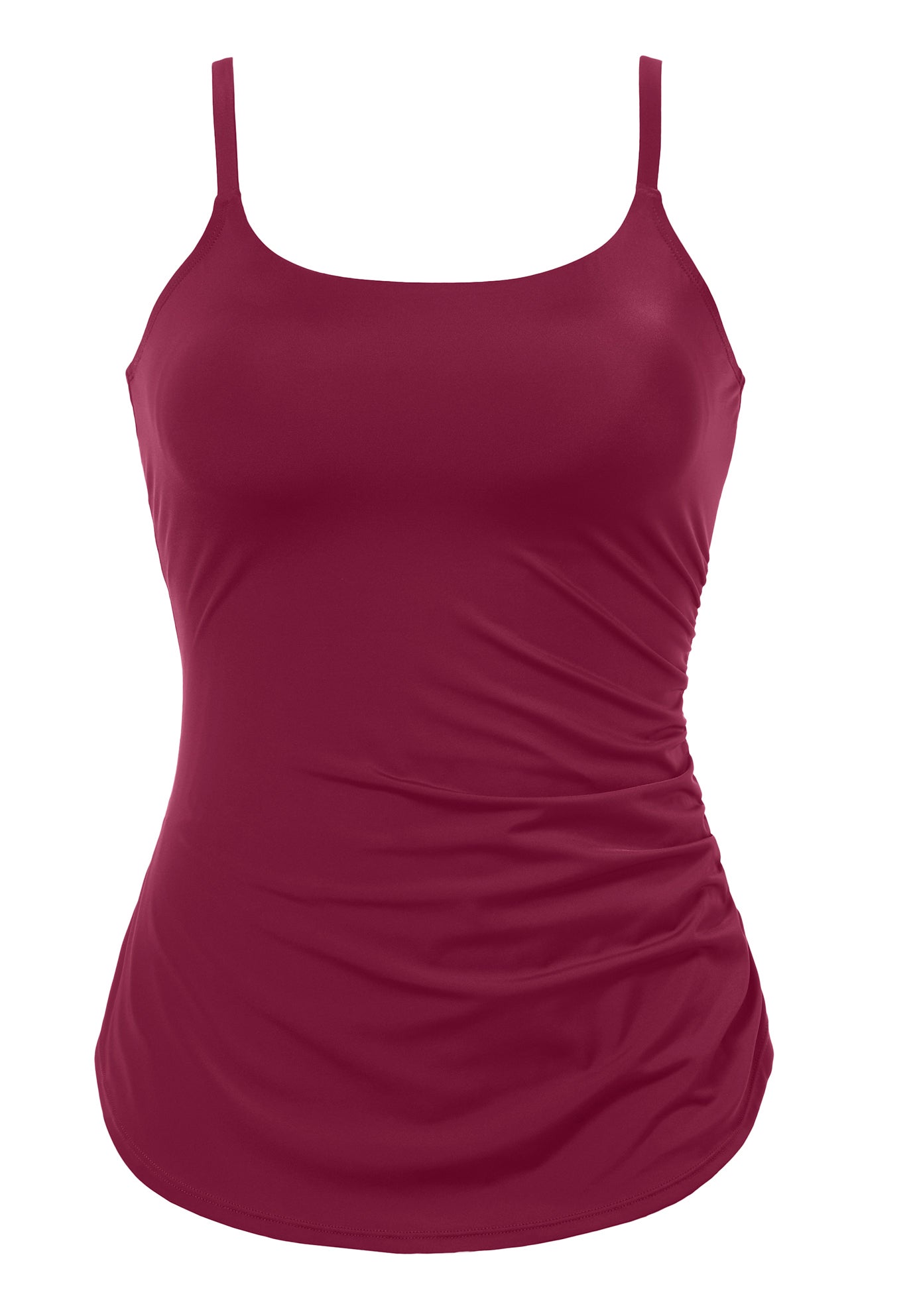Chlorine Resistant Sarong Front One Piece Swimsuit image number 4