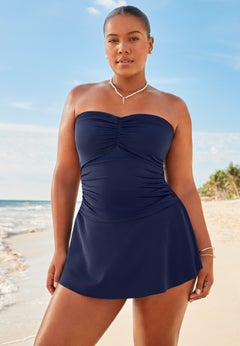 Sweetheart Ruffle Bandeau Swimdress