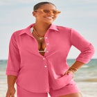 Cotton Beach Shirt Cover Up image number 1