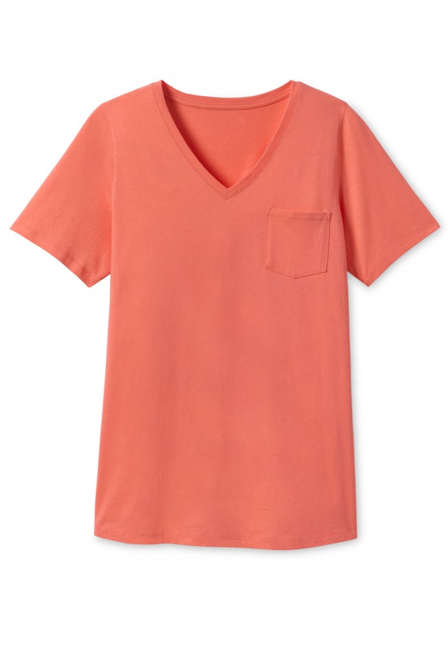 Perfect V-neck Pocket Tee image number 1
