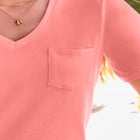 Perfect V-neck Pocket Tee image number null