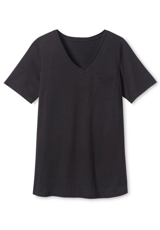 Perfect V-neck Pocket Tee image number 1