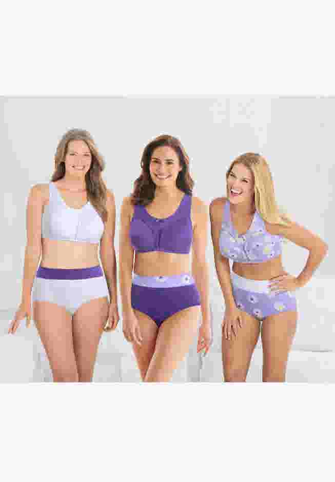 3-Pack Cotton Wireless Bra image number 5