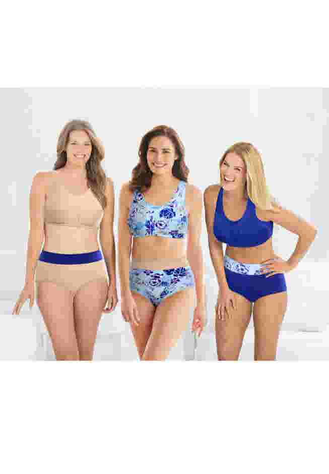 Full Coverage Stretch Cotton Color Block Brief 3-Pack image number 11
