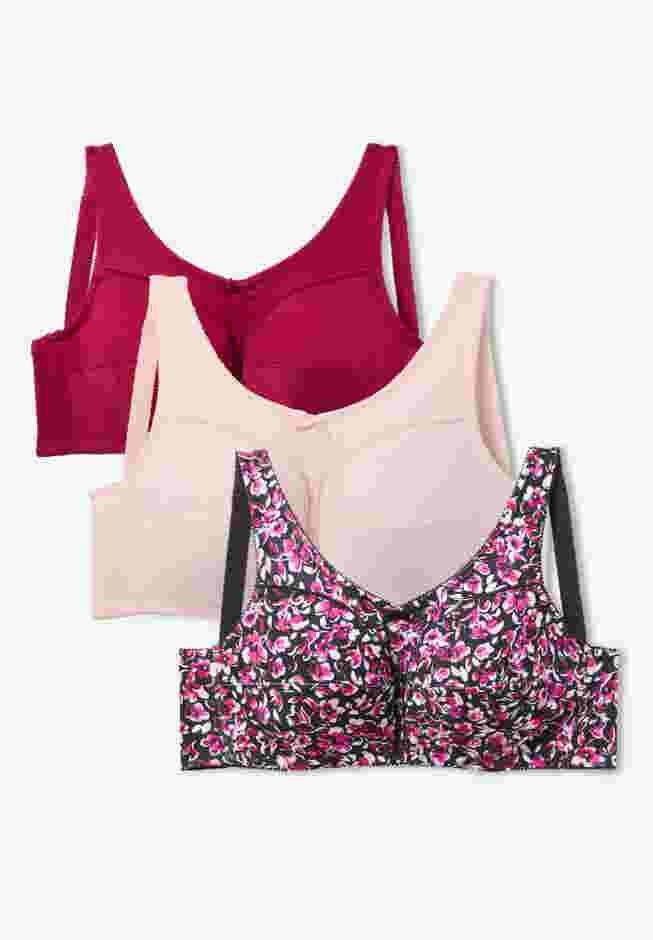 3-Pack Cotton Wireless Bra image number 0