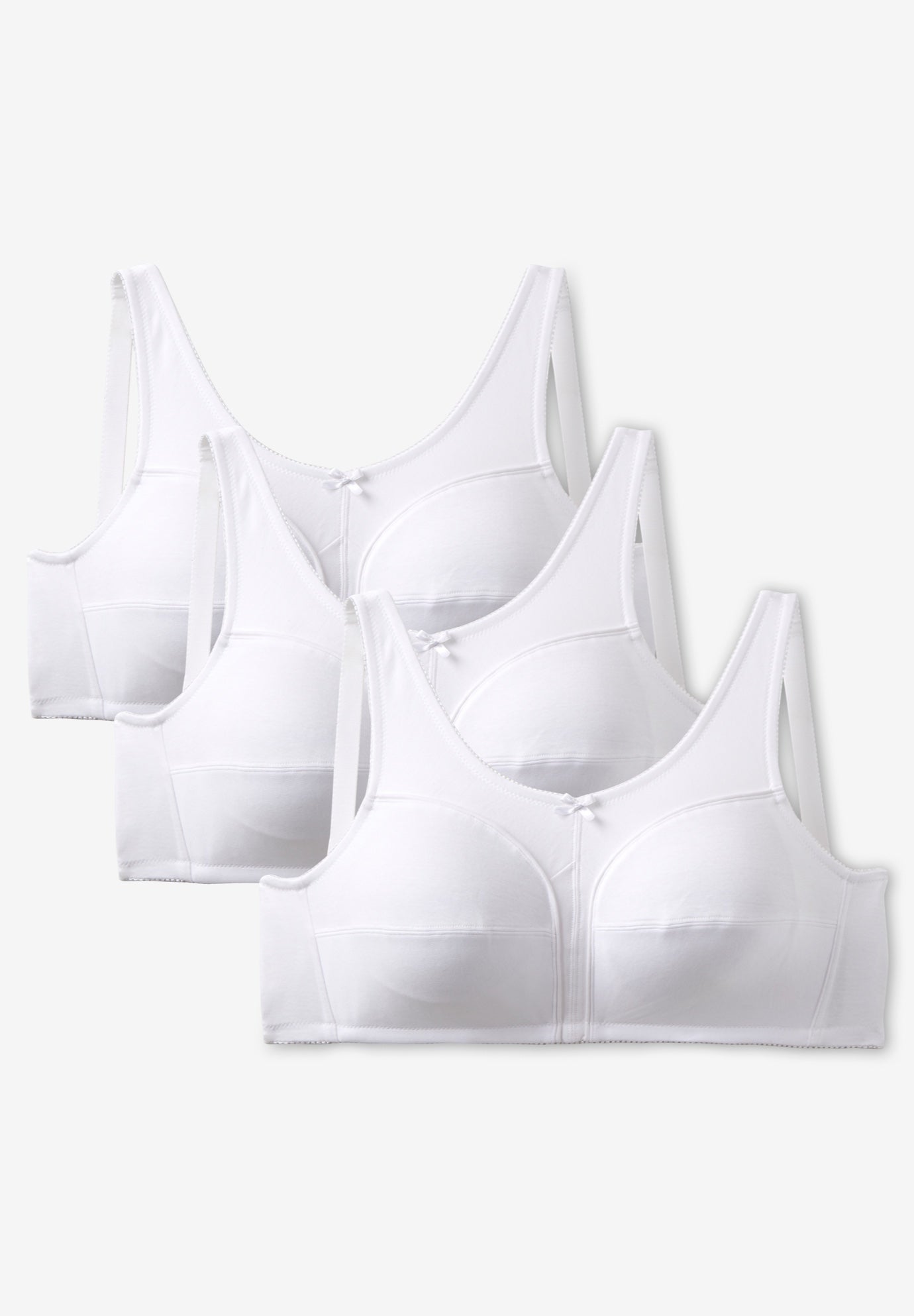 3-Pack Cotton Wireless Bra image number 0
