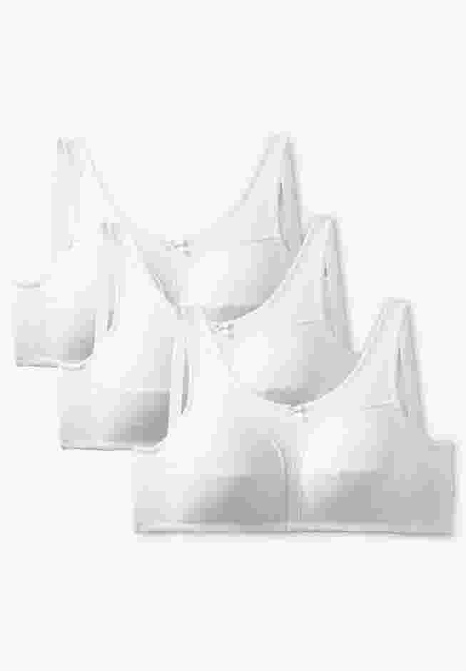 3-Pack Cotton Wireless Bra image number 0
