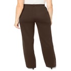 Stretch Ponte Knit Pull-On Wide-Leg Pants image number null